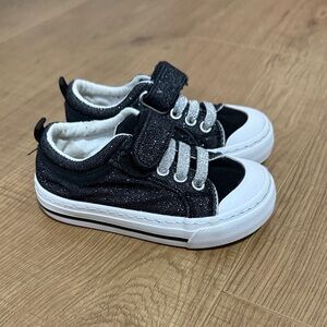 Stylish Black Sparkle Kids Shoes